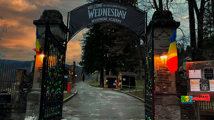 Romania, the castle where Wednesday was filmed (Румунія, замок де знімали Венздей)